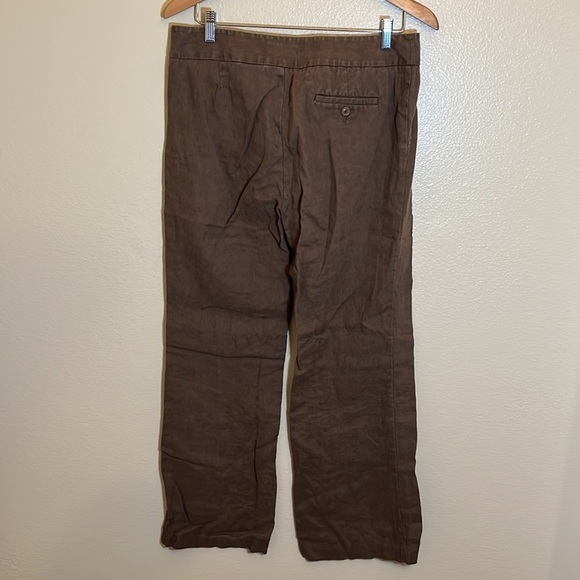 Eddie Bauer Vashon Fit Brown Linen Pant - Picture 7 of 16